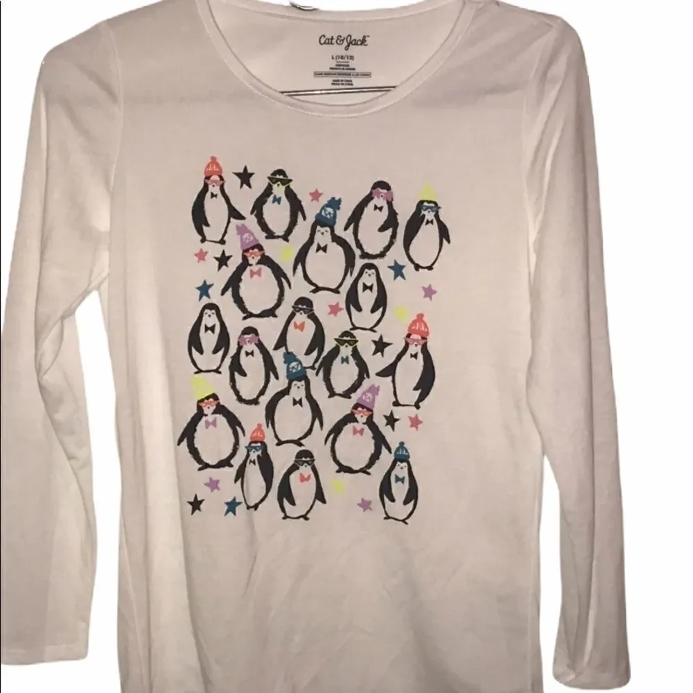 NWT Cat and Jack Girls Large Sleepwear Blouse